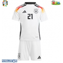 Tyskland Ilkay Gundogan #21 Hjemmedraktsett Barn EM 2024 Kortermet (+ Korte bukser)